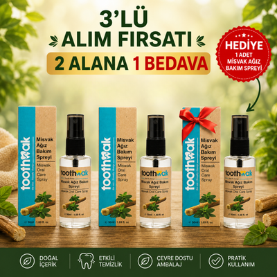 3x Misvak Ağız Bakım Spreyi